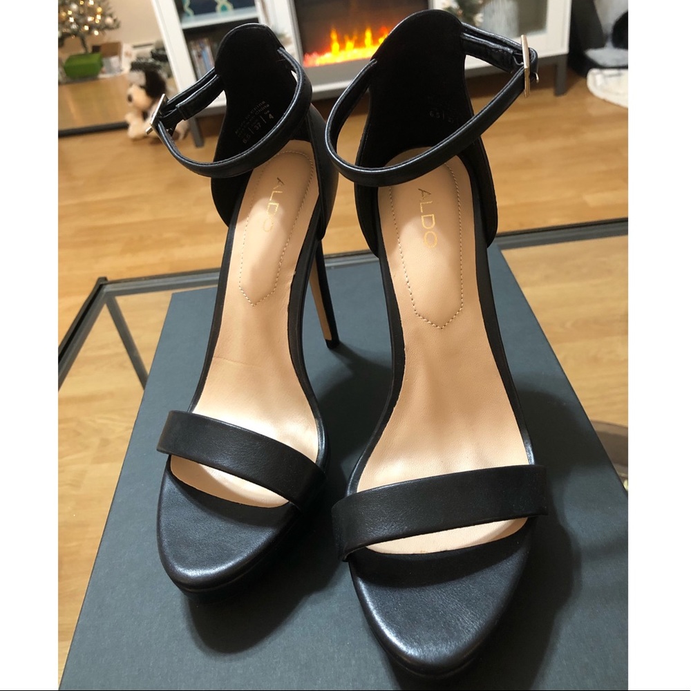 ALDO Black Platform Heels